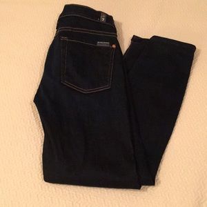7 for all mankind cropped skinny jeans